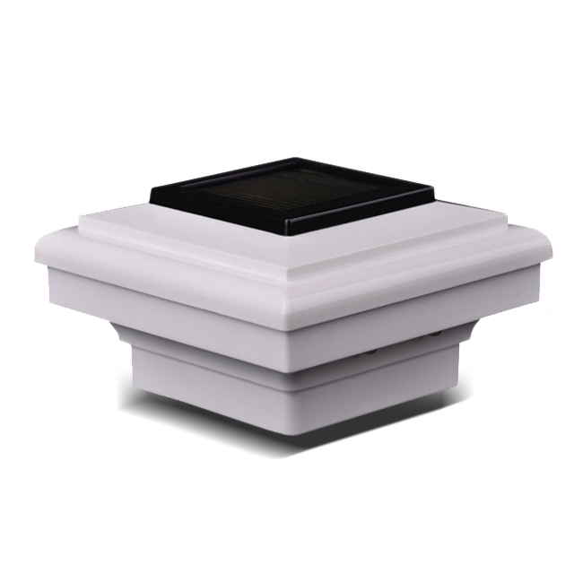 2211-F7 WH Deic Fál Plaisteacha nó Solas Cap Post Gairdín Gréine Patio