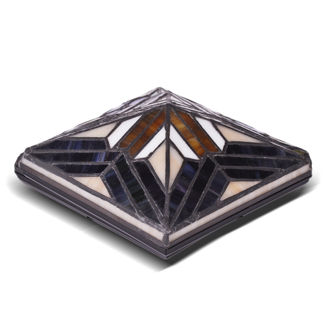 2211-TC3 Tiffany Splicing úsáideach Glass Post Cap